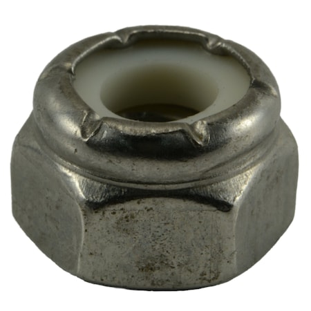 Midwest Fastener Nylon Insert Lock Nut, 1/4"-20, 18-8 Stainless Steel, Not Graded, 15 PK 63784
